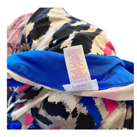 Justice Sequin Multi Color Mini DRESS Juniors Size 14 Sleeveless Leopard Print - Picture 6 of 10